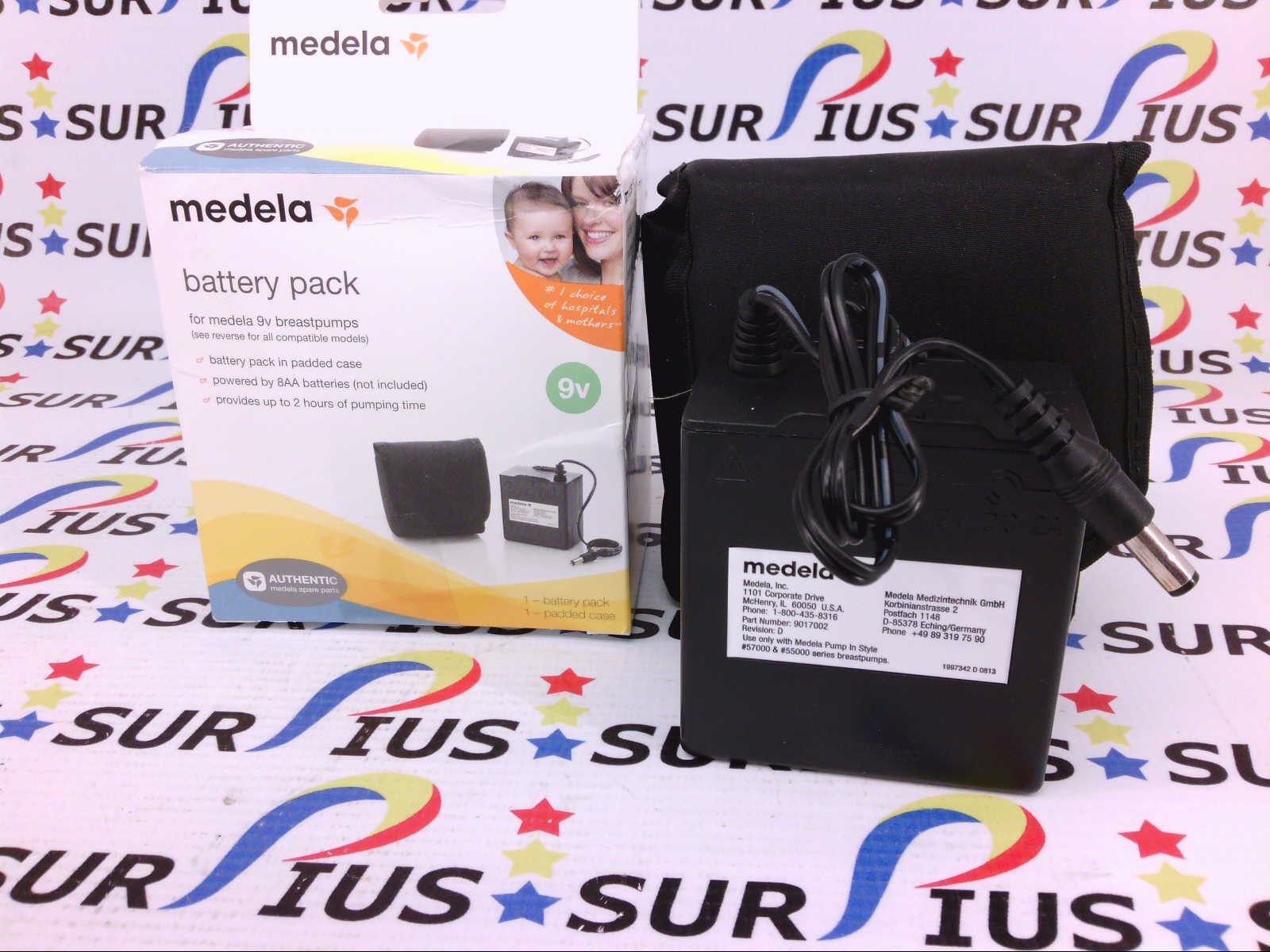 MEDELA BATTERY PACK 9V 12V 2A POWER SUPPLY TRAVEL BREAST PUMP 9017002