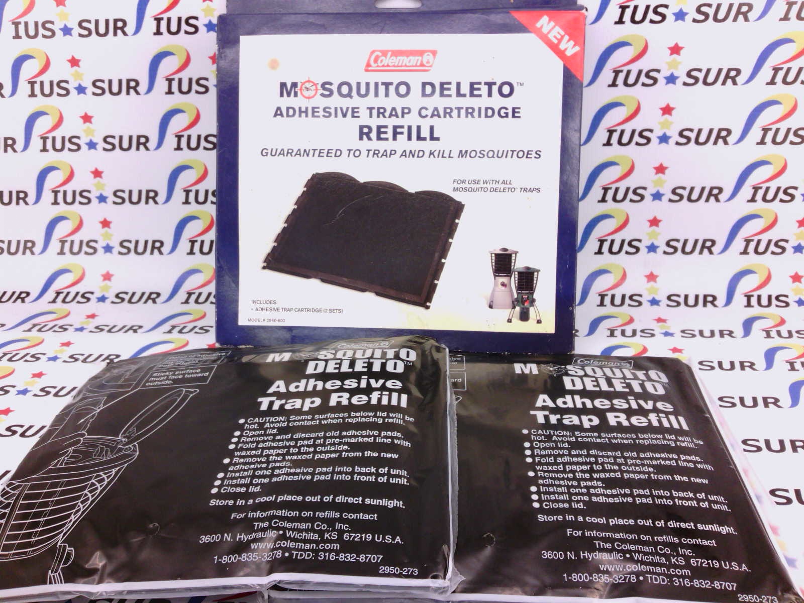 Coleman Mosquito Deleto Adhesive Trap Cartridge Refill Set of 2 2960