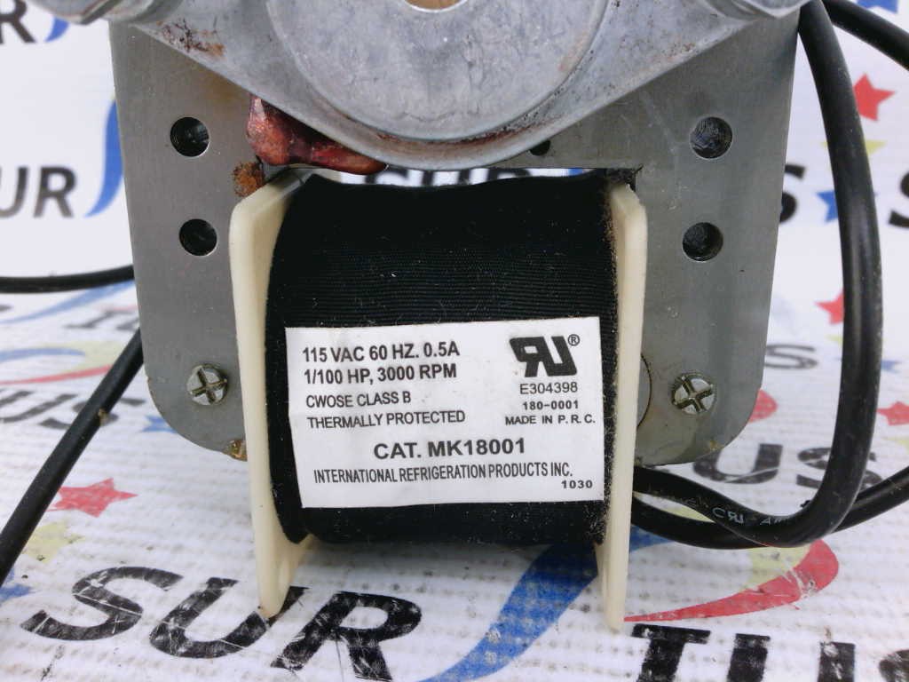 Beacon MK18001 Motor 1/100 Hp 115 VAC 60 Hz 3000 RPM Reversible Surpius