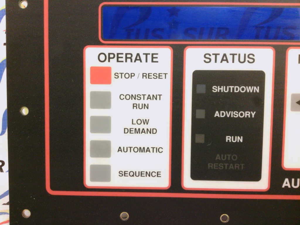 Gardner Denver Auto Sentry ES User Control Panel Air Compressor Controller Surpius