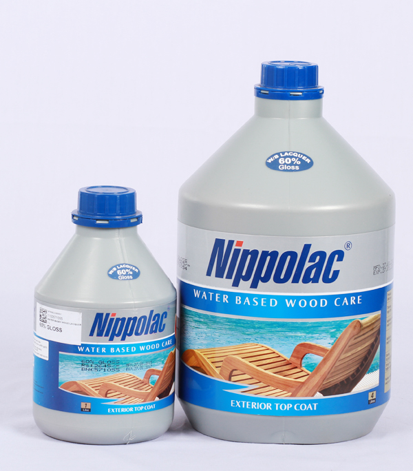 Nippolac waterbase wood top coatExterior Surplus