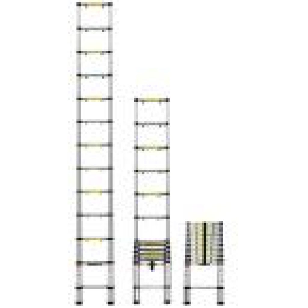 Ladders OxGord Telescoping Ladder 12.5 ft. Aluminum Extension Ladder