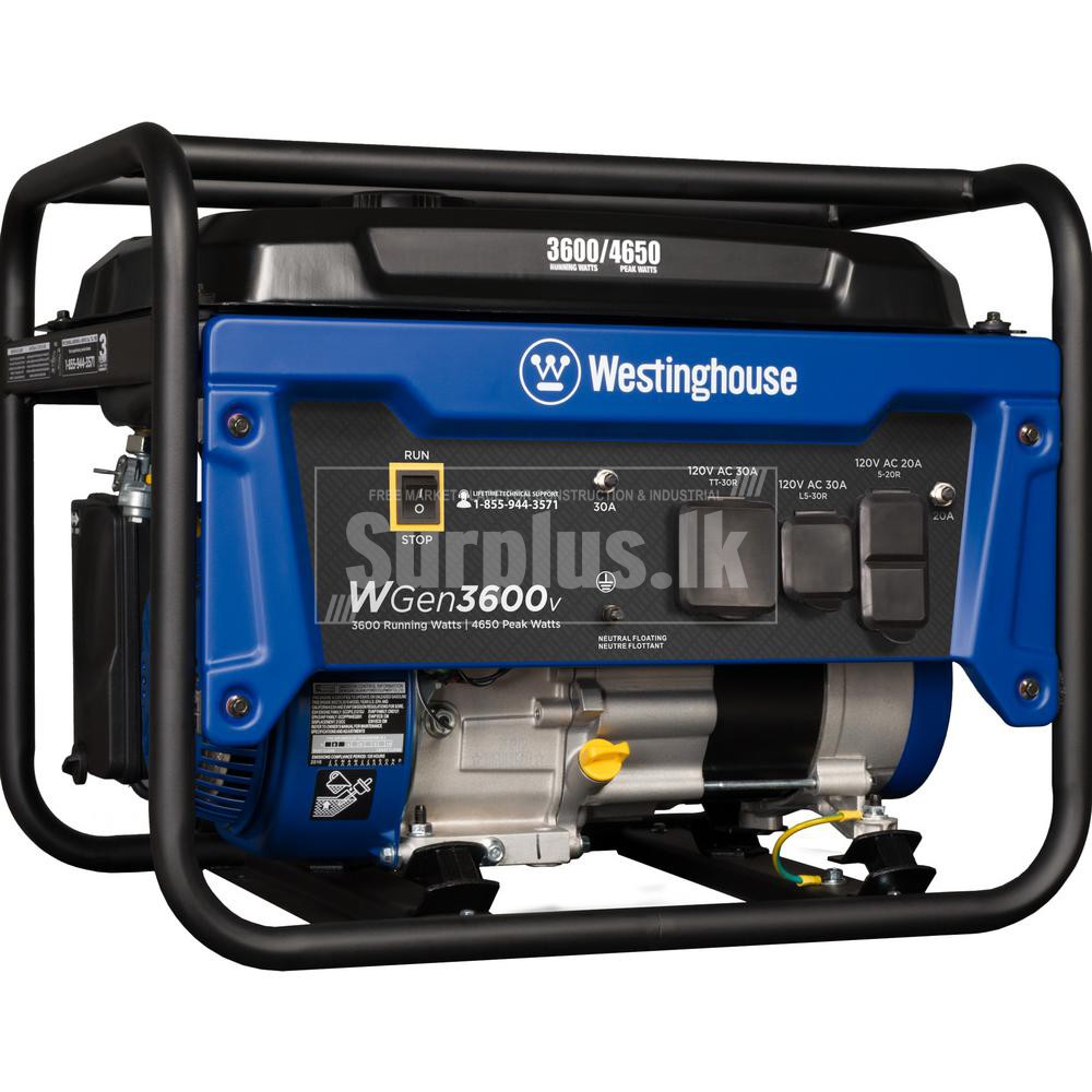 Westinghouse 4,650/3,600-Watt Portable Generator – Surplus