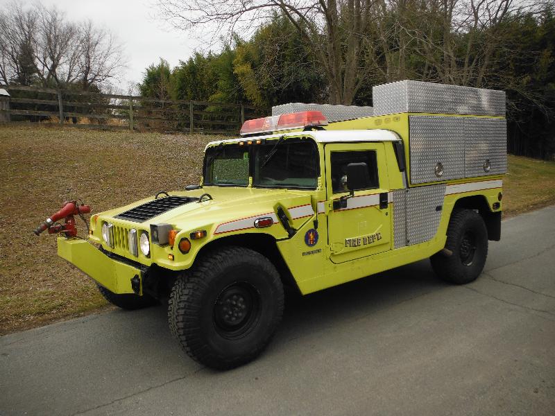 1997 HUMMER H1 BRUSH FIRE TRUCK 4SP TURBO 34K CTIS M998 Surplus