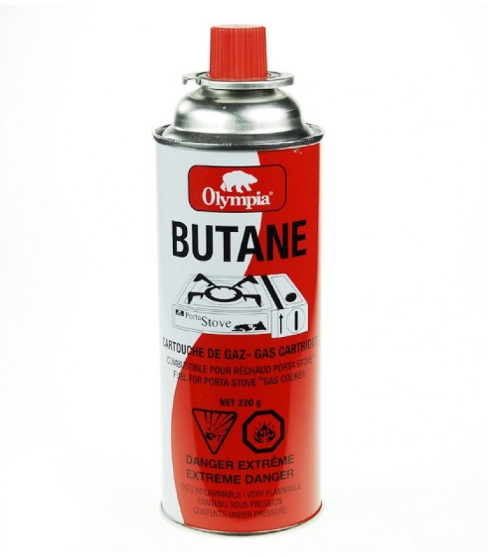 Olympia Butane Gas Cartridge for Porta Stove 220g 7543LIB