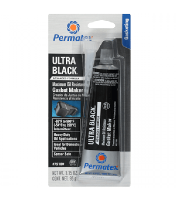 Permatex® Ultra Black® Maximum Oil Resistance RTV Silicone Gasket Maker
