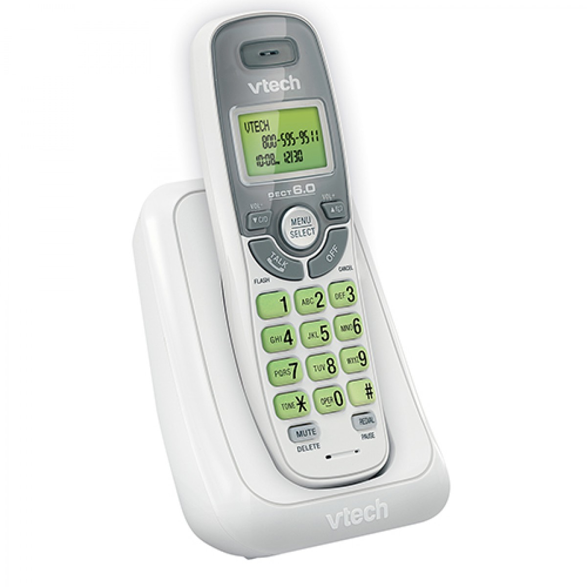 VTech 1Handset DECT 6.0 Cordless Phone White