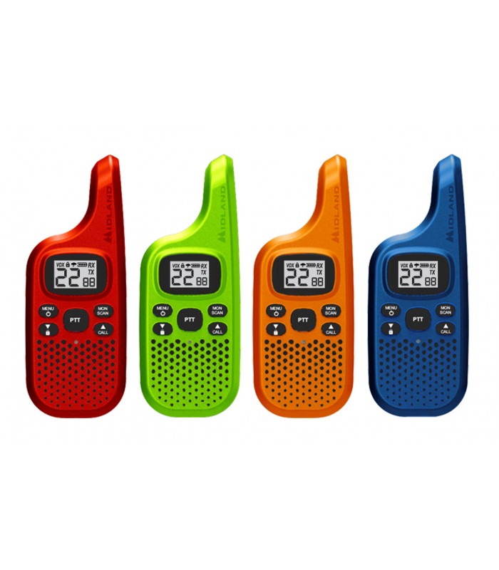 MIDLAND X TALKER 4 PACK OF 2WAY RADIOS UP TO 16 MILES/25KM