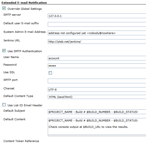 Jenkins Extended Email Notification The Dream of Super Surplus Power