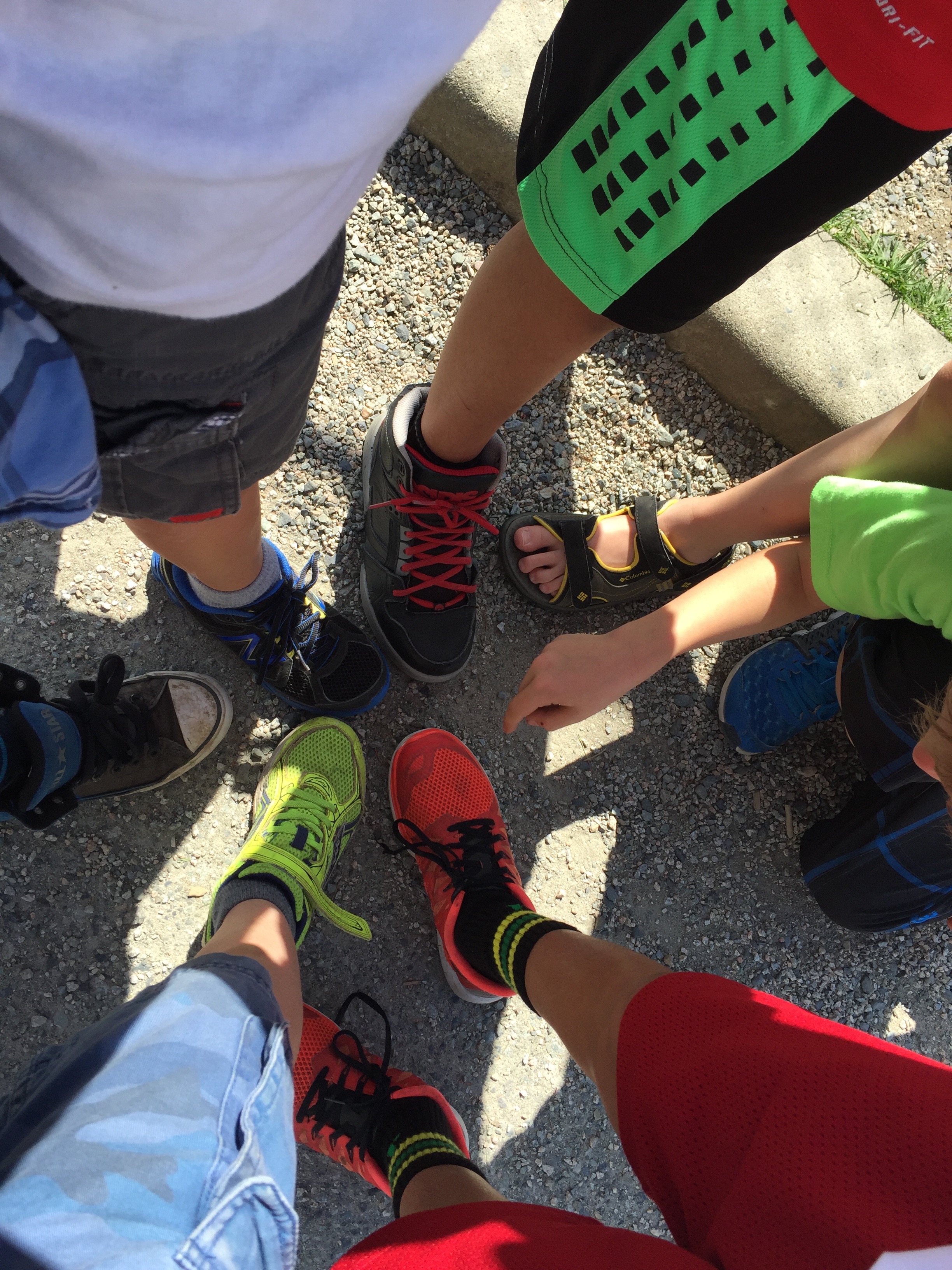 Not just a great photo, but a reminder that have continued to discuss the important concept of solving problems peacefully. Students were asked for examples of who they have solved problems on their own. This is how students commonly decide who will be 'it' first during recess and lunch games. Ask your child for personal examples of how to solve problems peacefully.