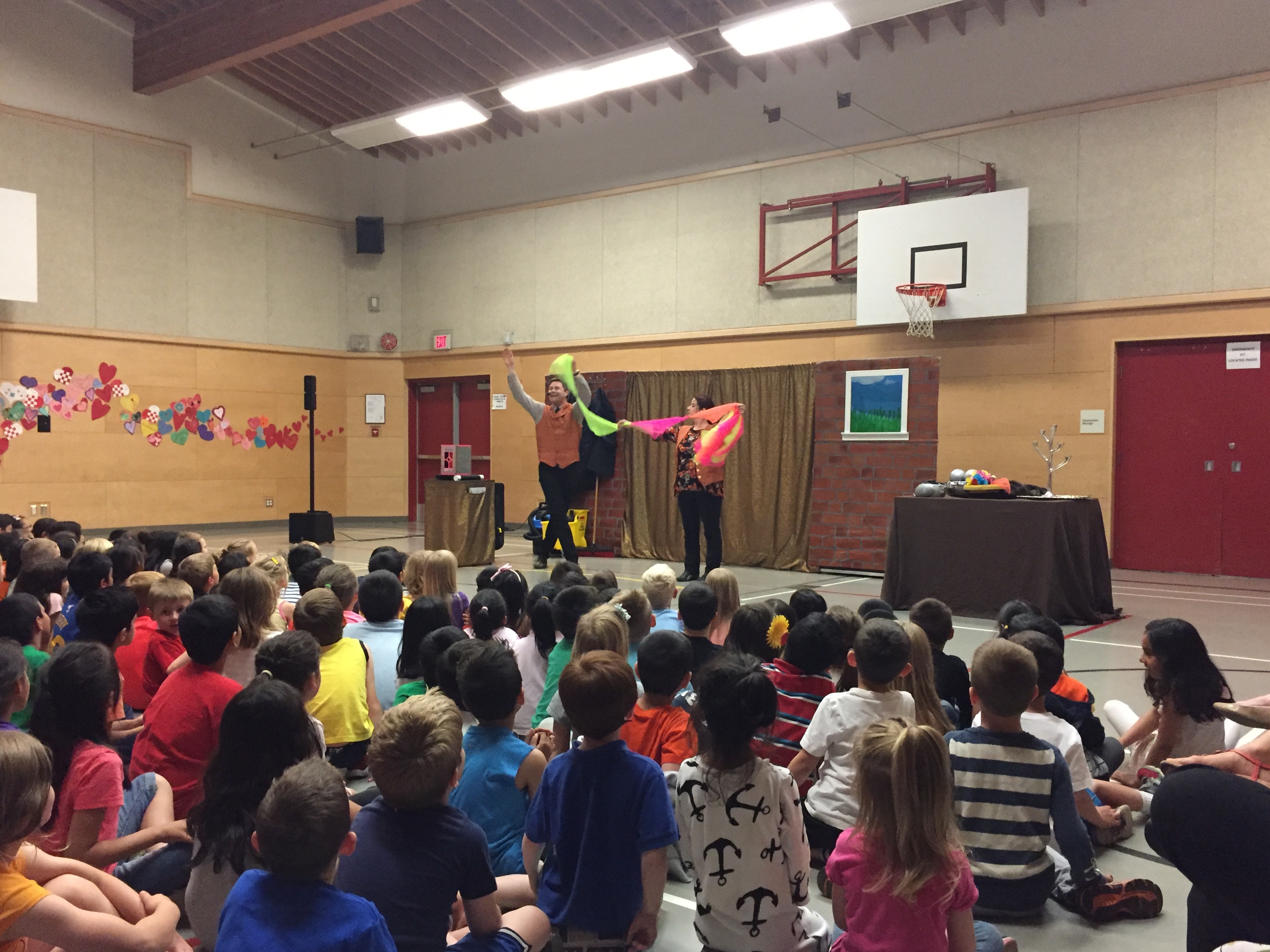 Fine Arts Performances are not just an opportunity to be entertained (which we certainly were) but also a chance for students to learn valuable lessons. Today, we enjoyed "The Sorcerer's Apprentice" about a magician and his assistant. Each time the magician sent his assistance to complete a job, he would eventually come back and find it not completed. What the magician didn't know was that the apprentice would send all her time practicing her own magic tricks because in reality, she really wanted to be a magician to. We talked about making assumptions, and trying to understand why people act in certain ways. We brainstormed ways in which we assume things about other people and about how often our assumptions are incorrect. Ask your child about the presentation and about the class discussion.