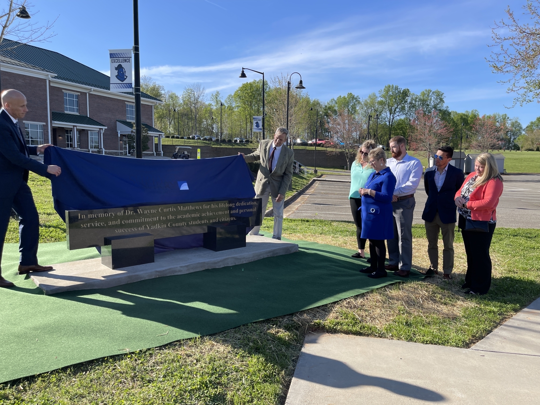 Dr. Wayne C. Matthews’ Life Honored with Monument at The Yadkin Center