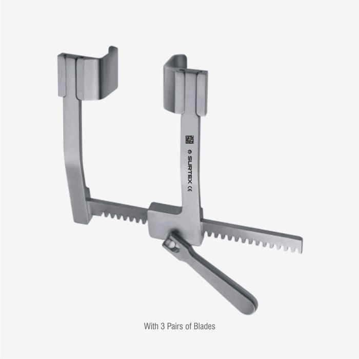 DeBakey Rib Spreader; Versatile Rib Retracting Forceps
