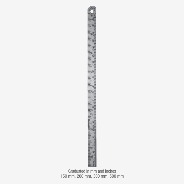SURTEX® Metal Ruler Different Graduations Stainless Steel
