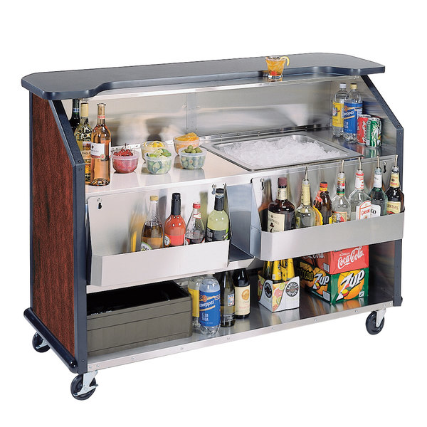 BAR PORTATIL Lakeside 887RM 63 1/2" Stainless Steel Portable Bar with