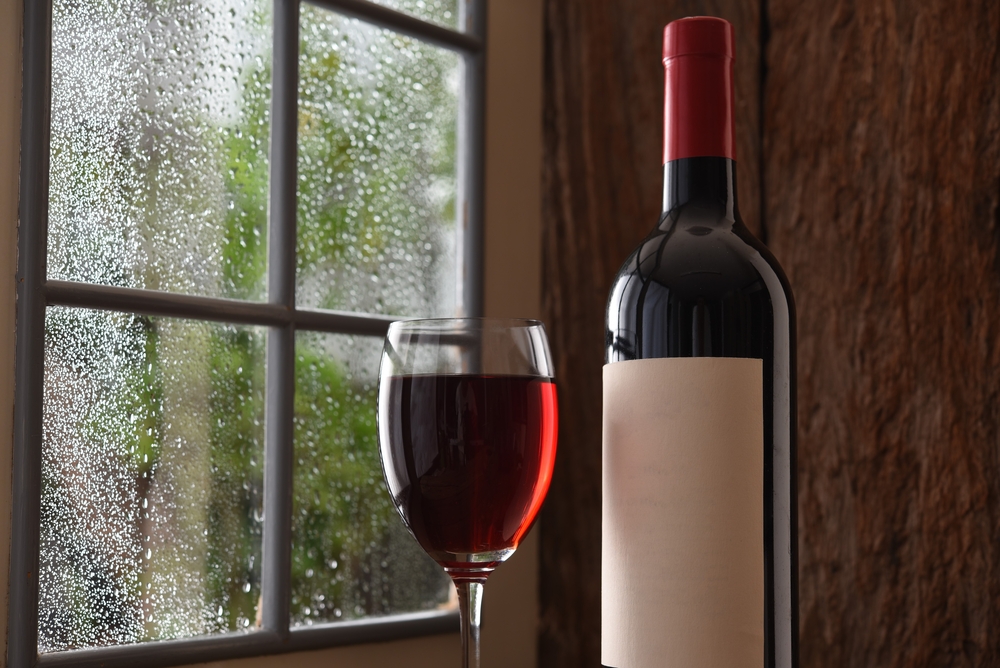 Enjoy winter rain with red wine. Suruchi Mohan