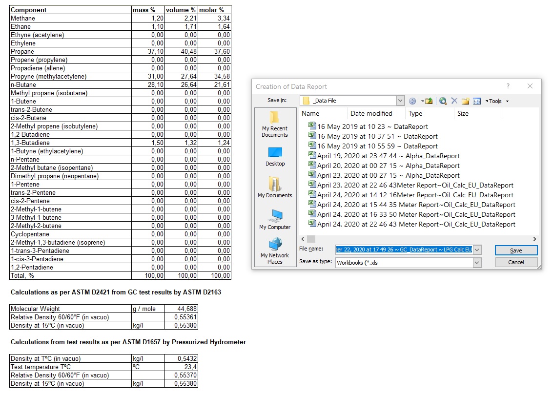 Petroleum, LPG, LNG, Chemicals, Dry Cargo Software, Table 54A, 54B, 54D