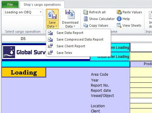 Petroleum, LPG, LNG, Chemicals, Dry Cargo Software, Table 54A, 54B, 54D