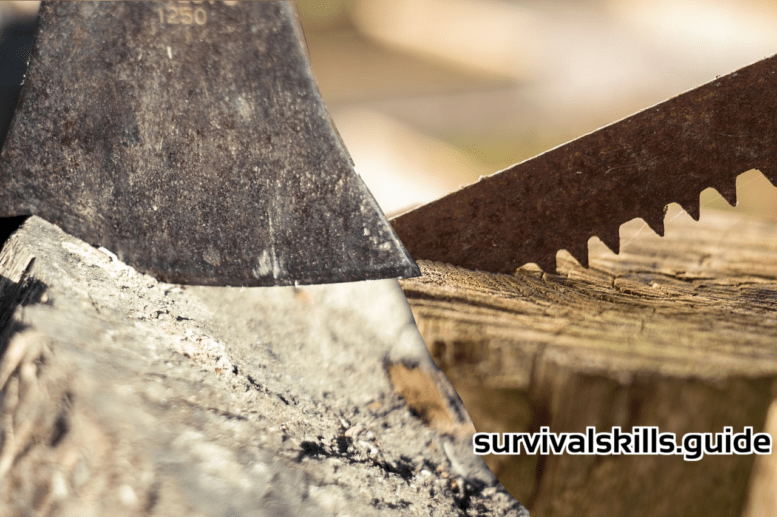 Axe or Saw for Long Term Wilderness Survival? Survival Skills Guide