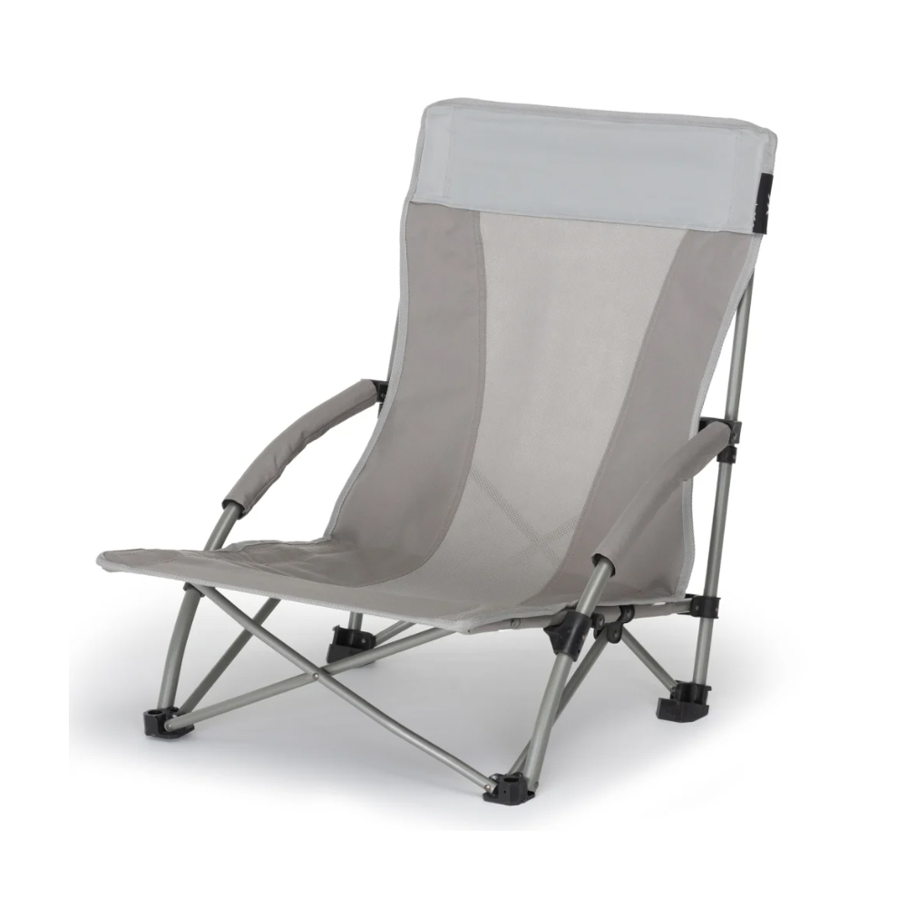 QEEDO Johnny Beach Strandstuhl Sandgrey Survivalzone Outdoor & More