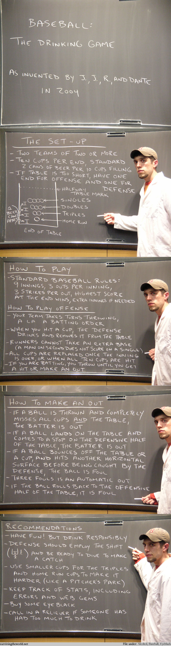 Surviving the World Baseball The Drinking Game