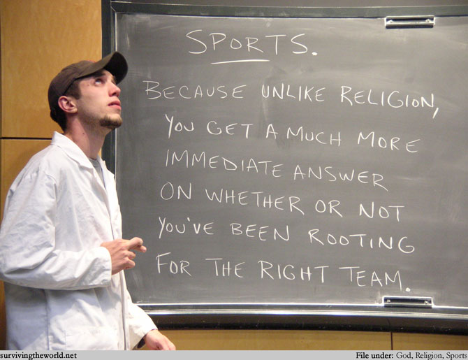 Surviving the World Lesson 142 Sports Vs. Religion