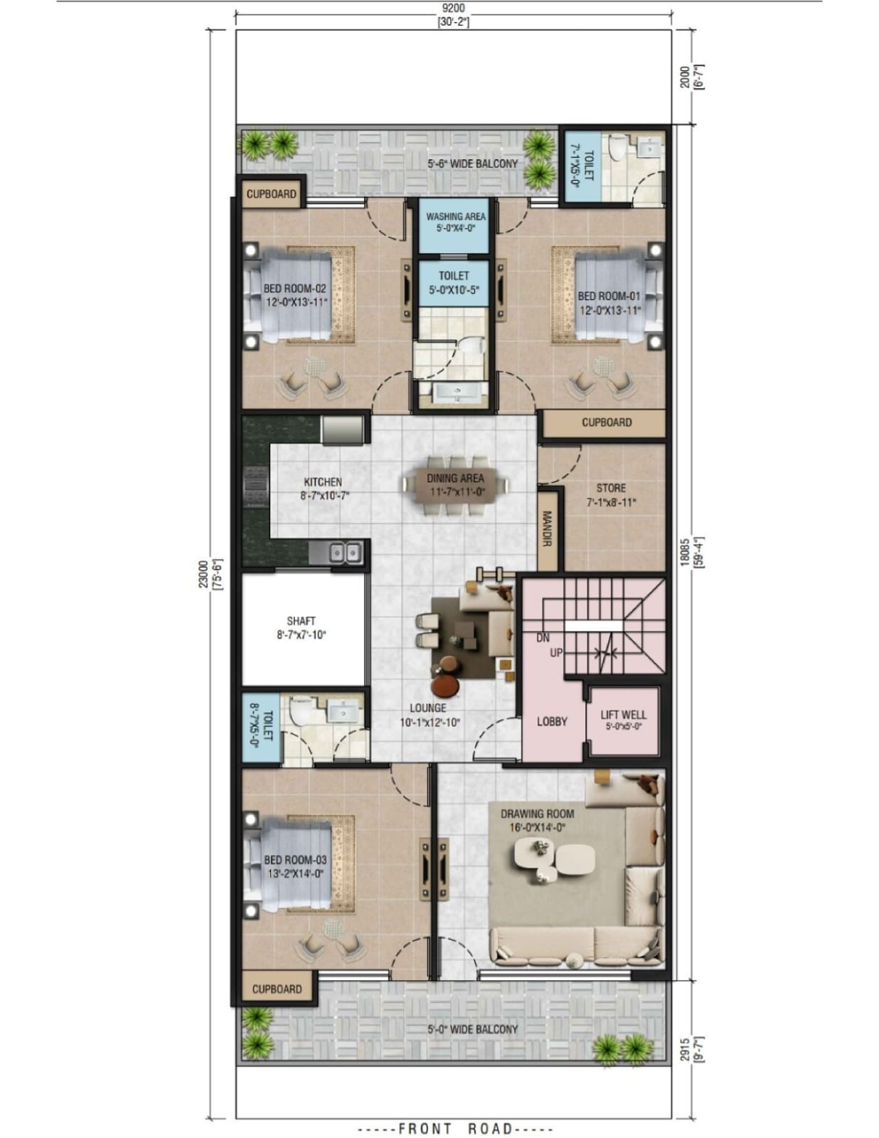 Buy 3 BHK Independent Floor in Sector 9 Bahadurgarh