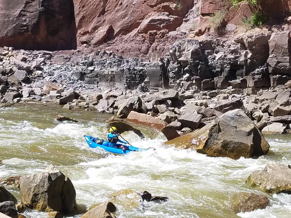 Low Water Run of the Yampa River, Part 7 Running Warm Springs Rapid