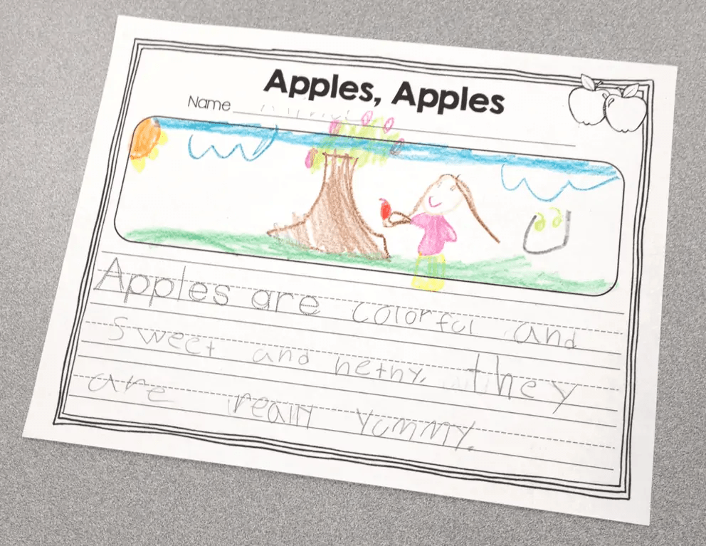 Beginning of the Year Writing for First Grade - Susan Jones Teaching