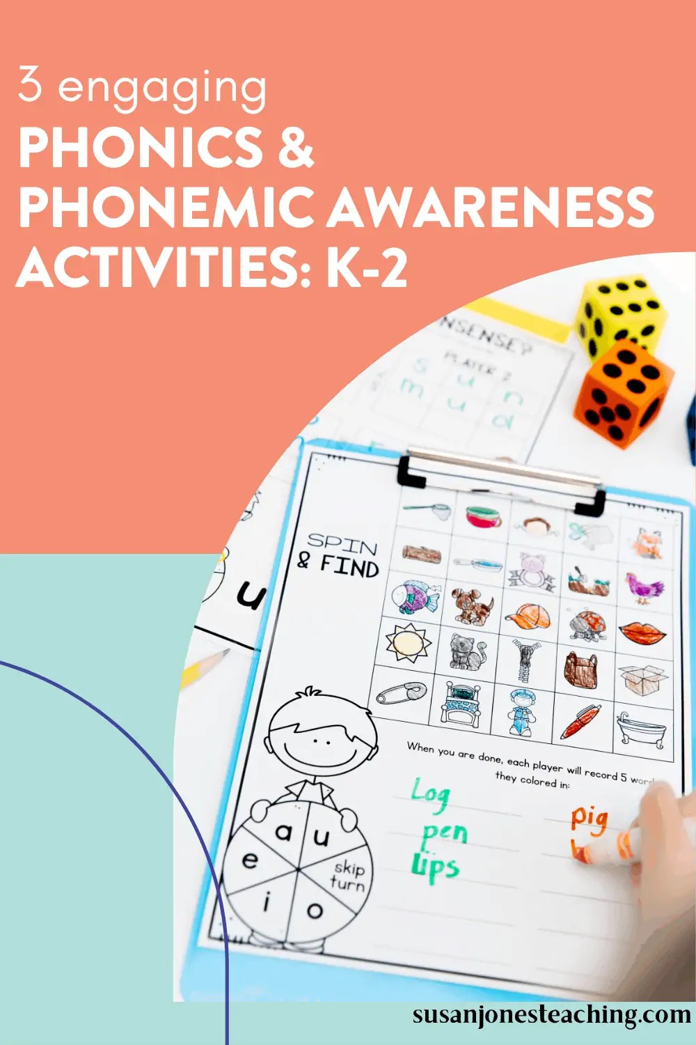 Phonics and Phonemic Awareness Activities for Kindergarten, First