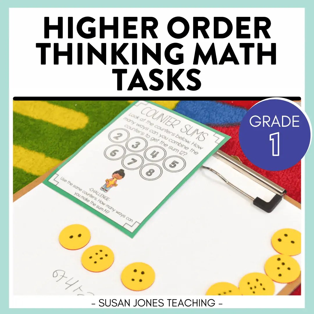 Higher Order Thinking Questions First Grade Susan Jones Teaching