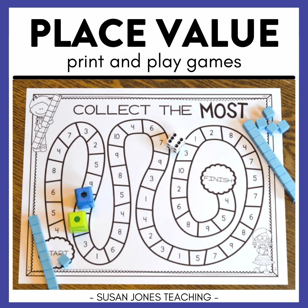 Place Value Games: Print, Play, LEARN! - Susan Jones Teaching