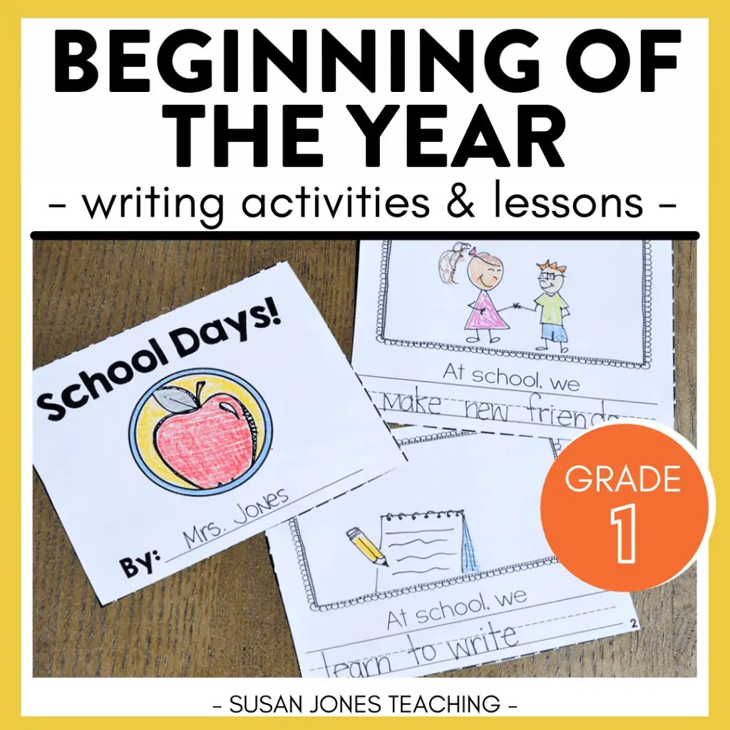 Writing Sentences in First Grade - Susan Jones Teaching