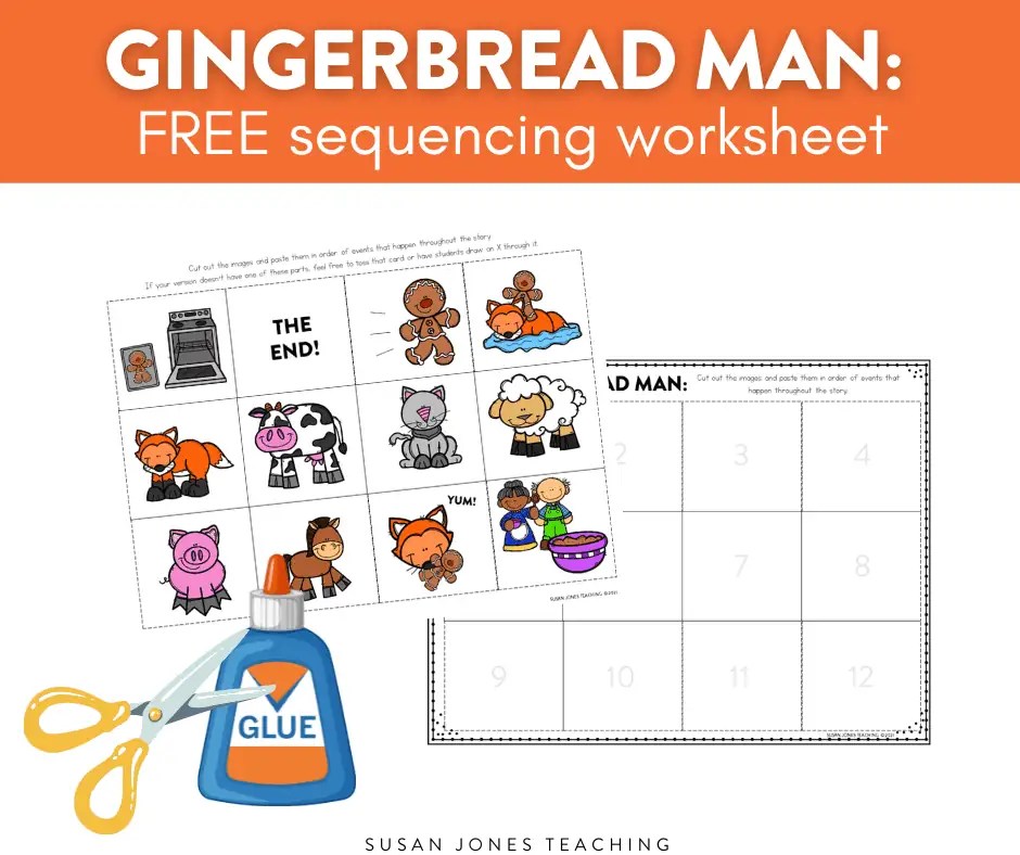 Gingerbread Man Story Sequencing Pictures