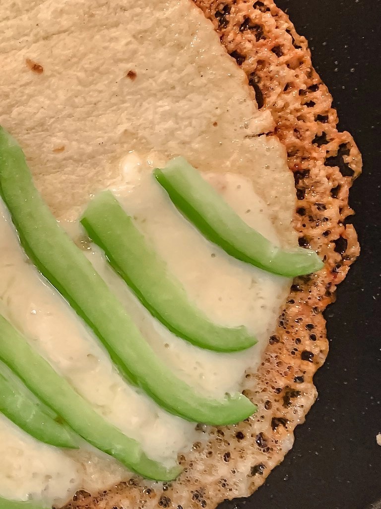 4 Ingredient Cheese Crusted Quesadilla SUSANNA GRACE CREATES