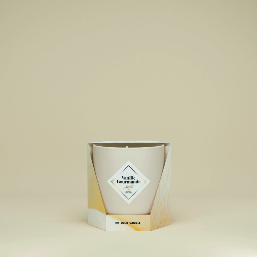 MY JOLIE CANDLE Vanille Gourmande Collier Dorato Sfere di Resina Nero