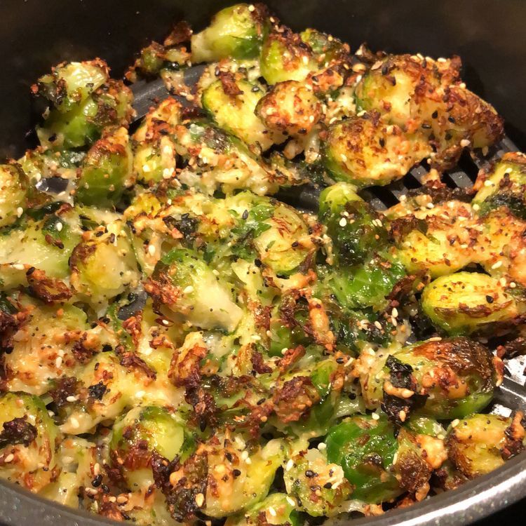 Crispy Air Fryer Brussels Sprouts (Keto, Low Carb) Susan Recipes