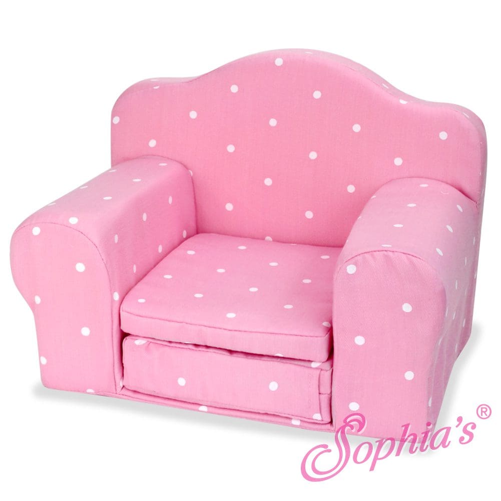 Pink FoldOut Chair for 18" Dolls Susans Shop of Dolls