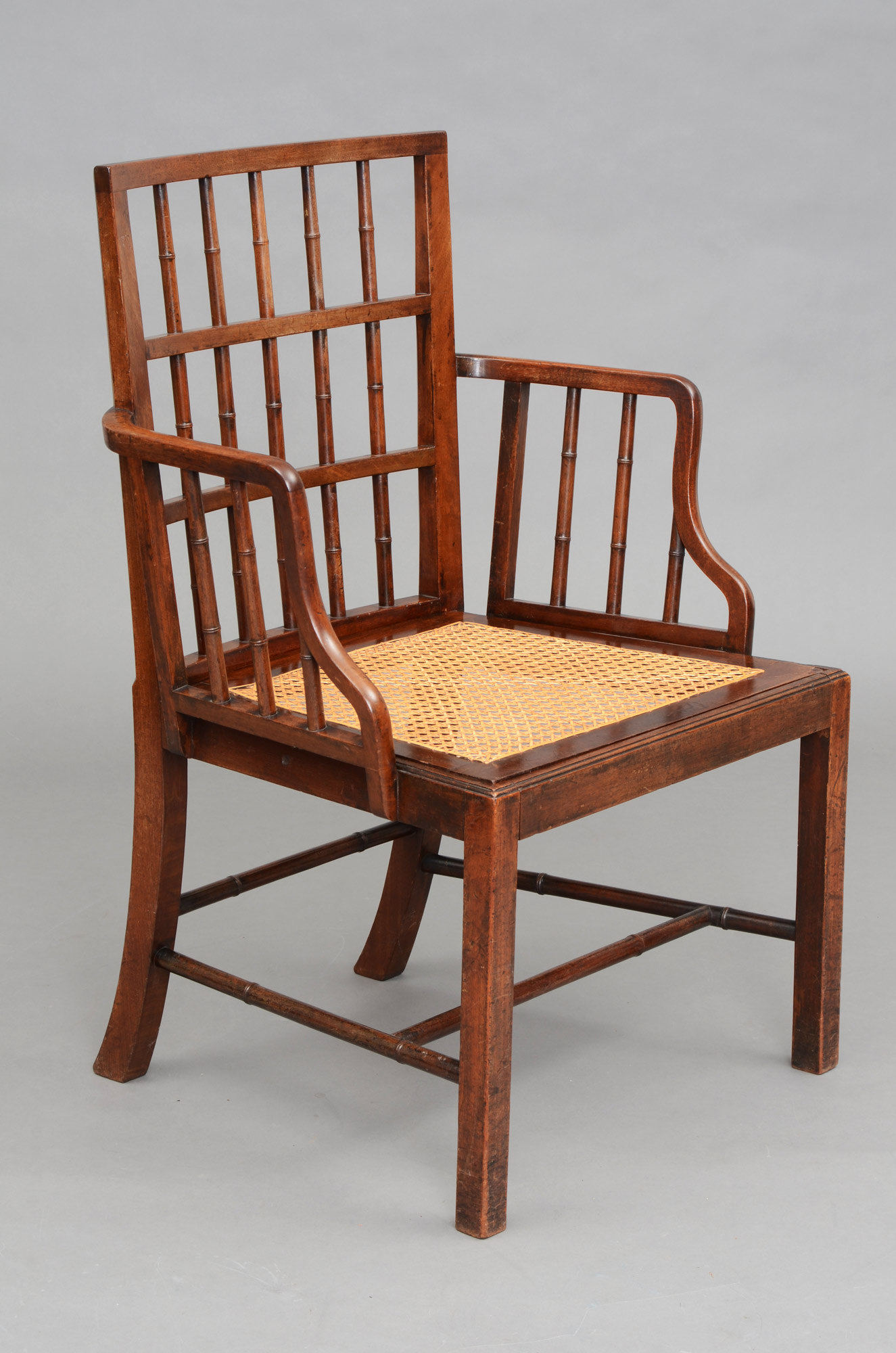 Antique Bamboo Armchairs Rare Faux Bamboo Antique Armchair