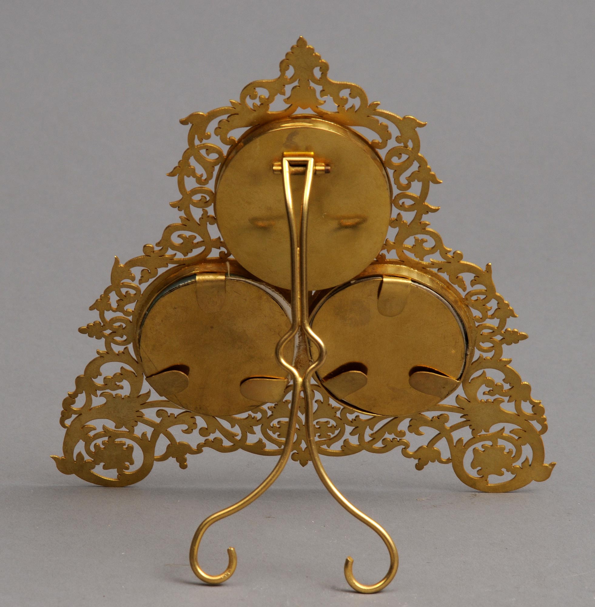 Antique French Gilded Triple Frame