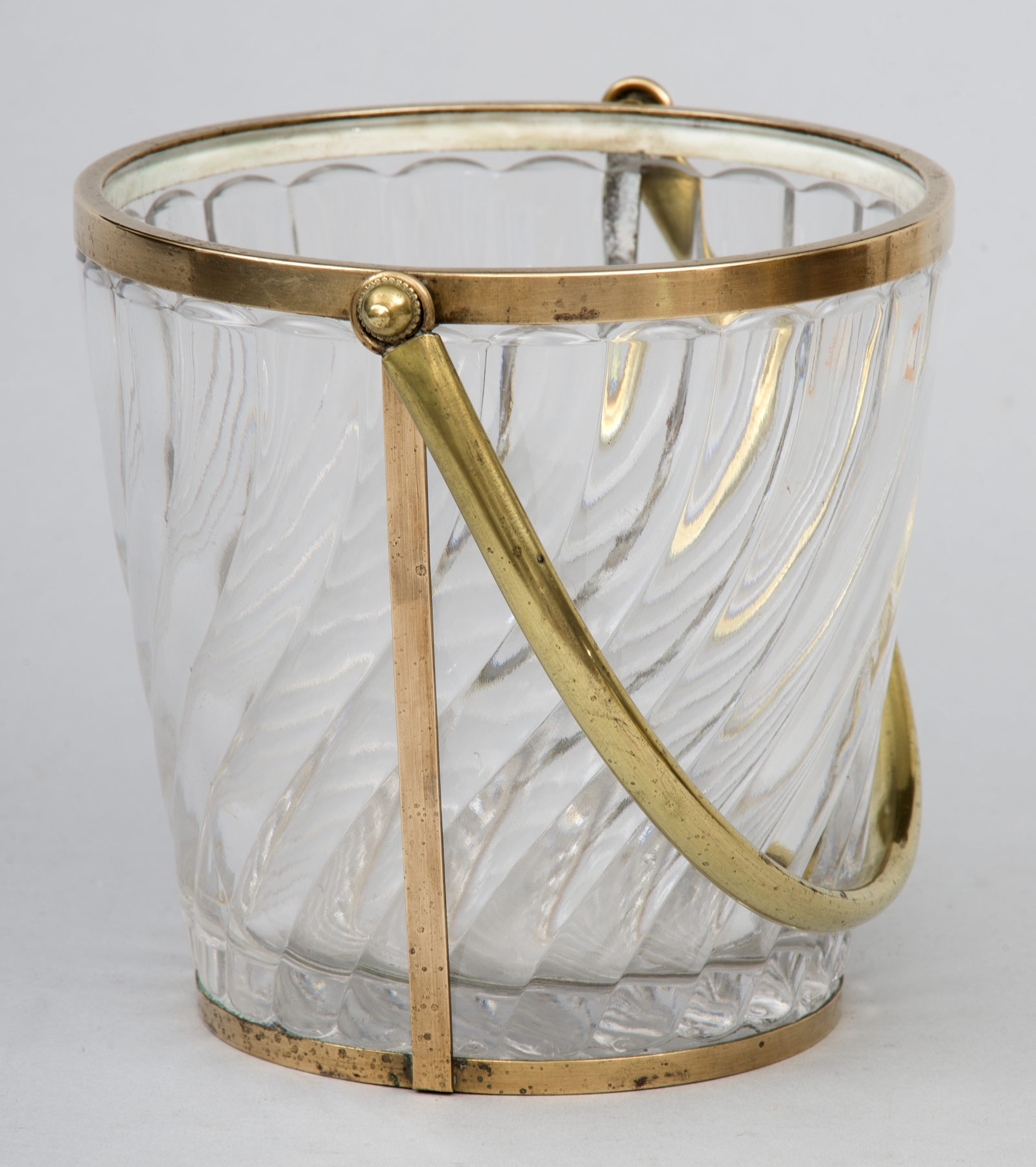 » Product » French Glass Ice Bucket Circa 1940