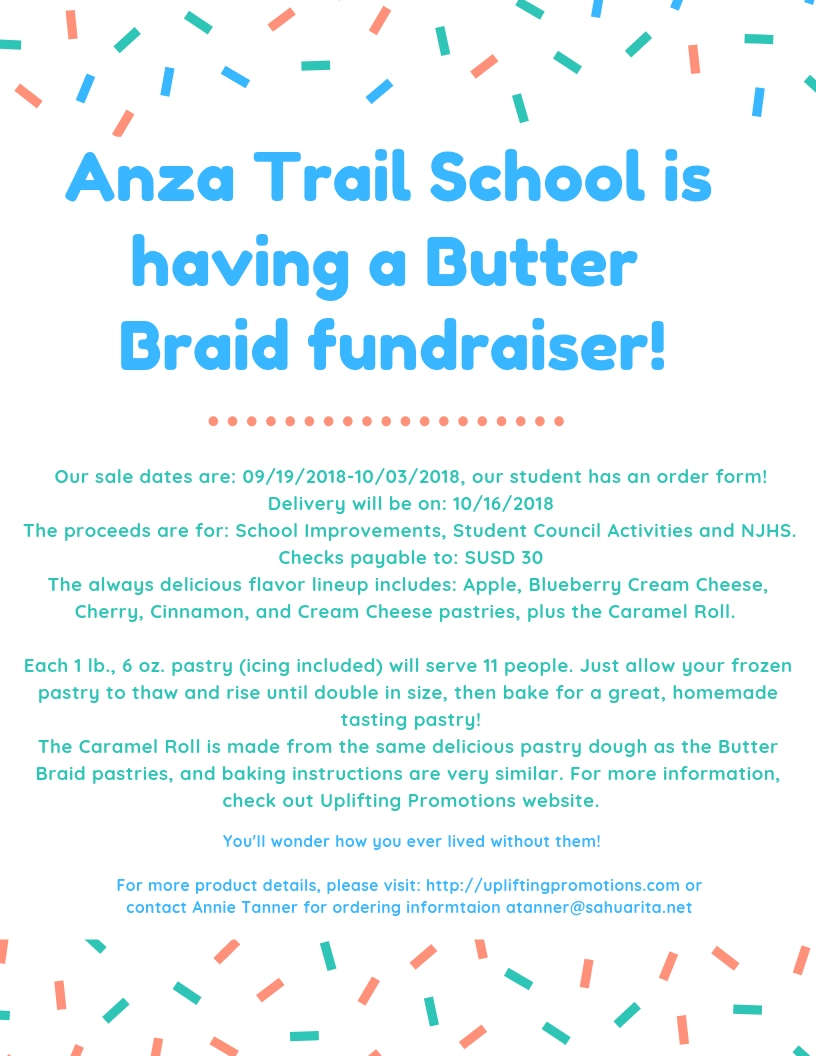 Sahuarita Unified School District Anza Trail School Butter Braid