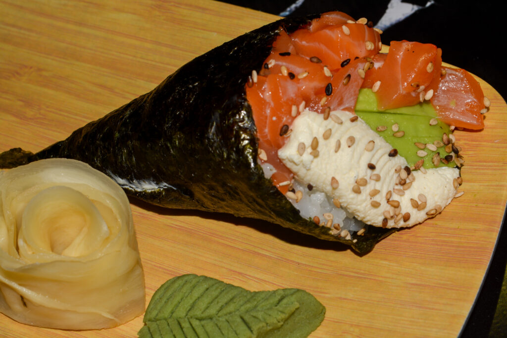 Temaki de salmon Sushi Sun