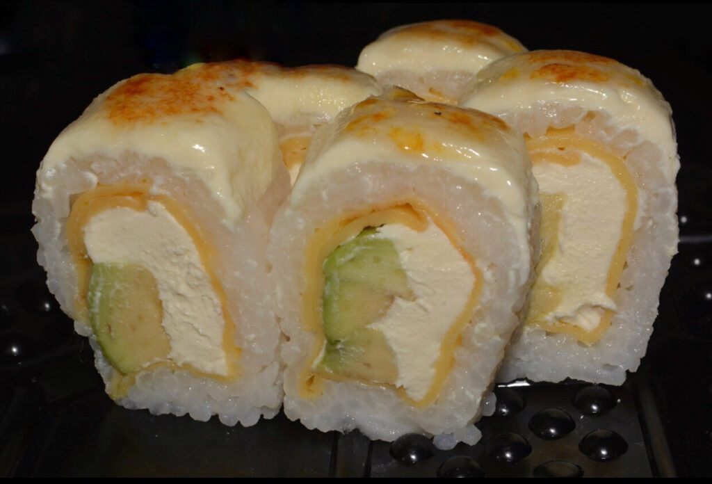 Doble cheese caramel veggie (5u) Sushi Sun
