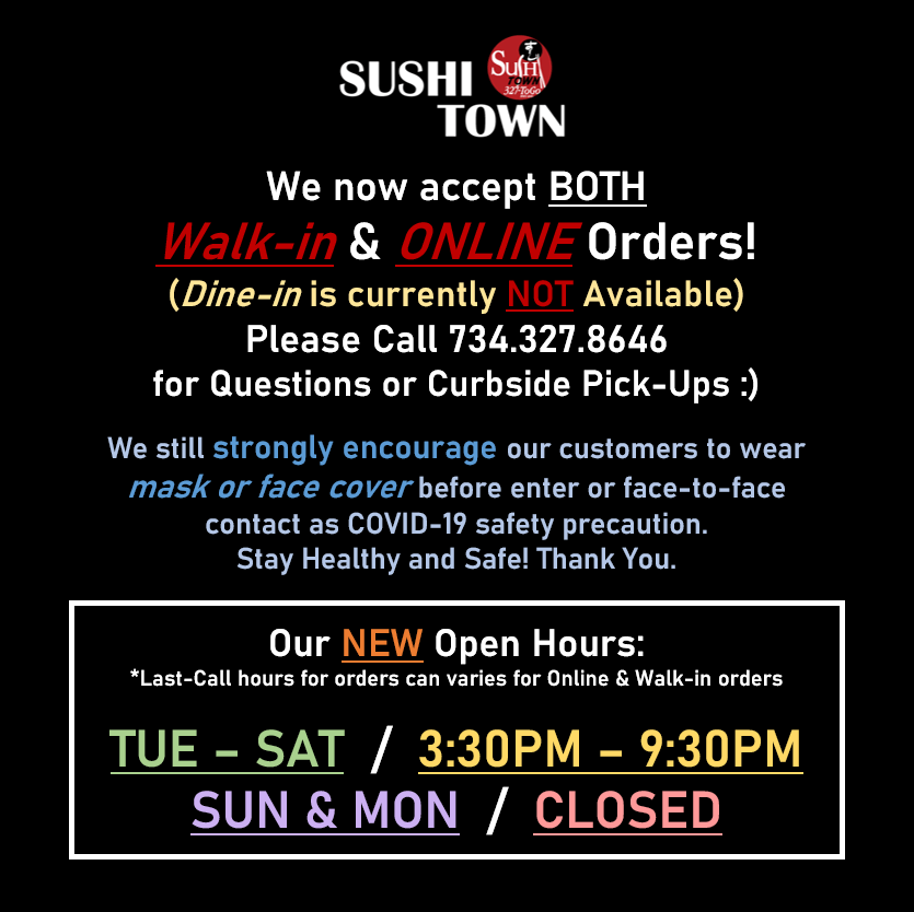 Sushi Town Ann Arbor's Best Sushi