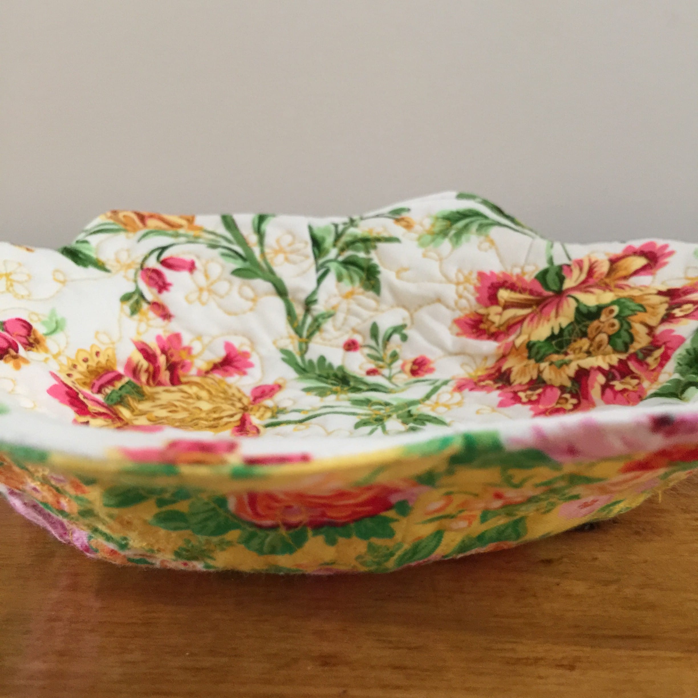 Quilted Flower Bowl & Tutorial