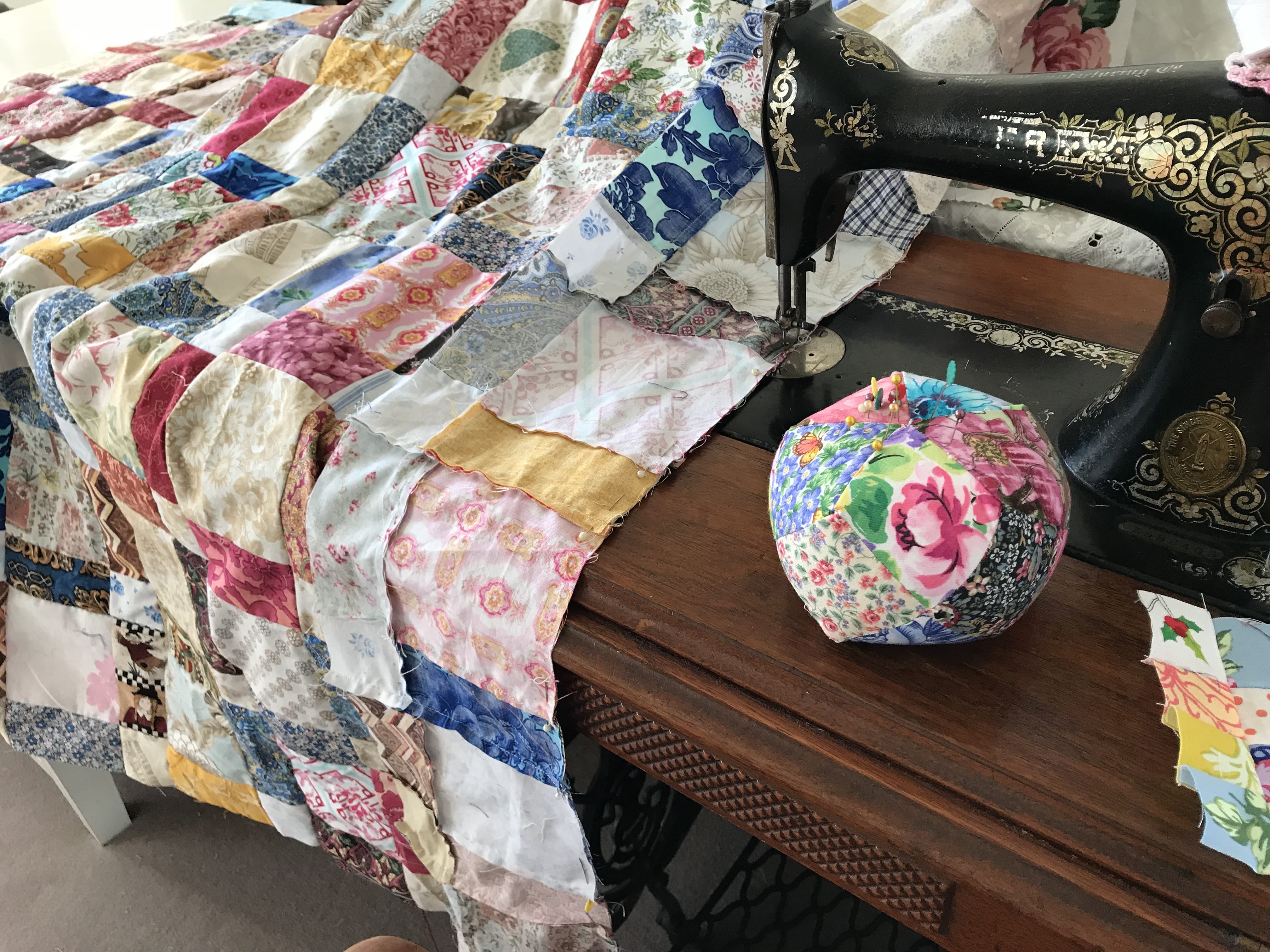 Antique One Patch Quilt aka Disappearing Nine Patch
