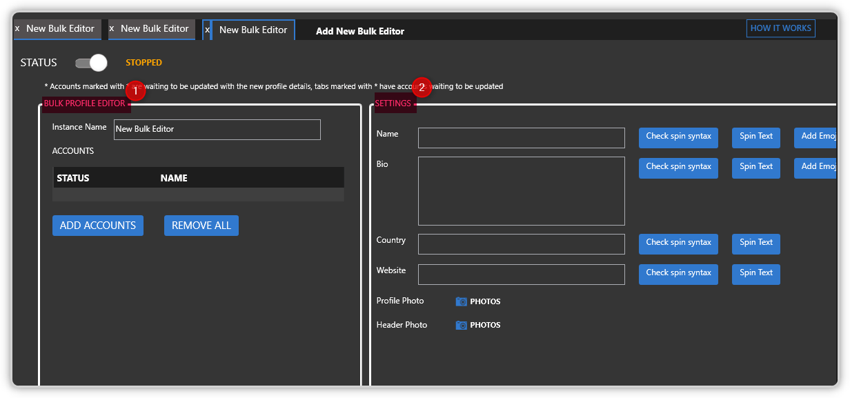 The Global Tools The Twitter Bulk Profile Editor Tool SU Social