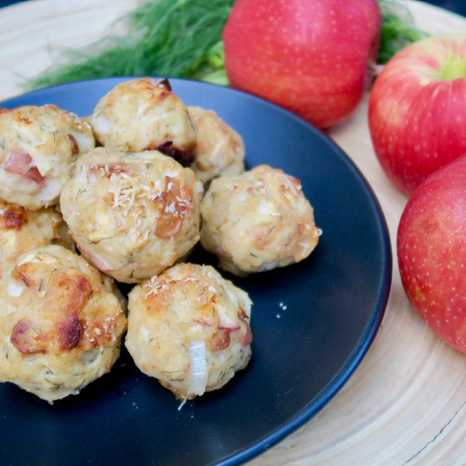 Chicken Apple Meatballs with Dill Suso's Fork