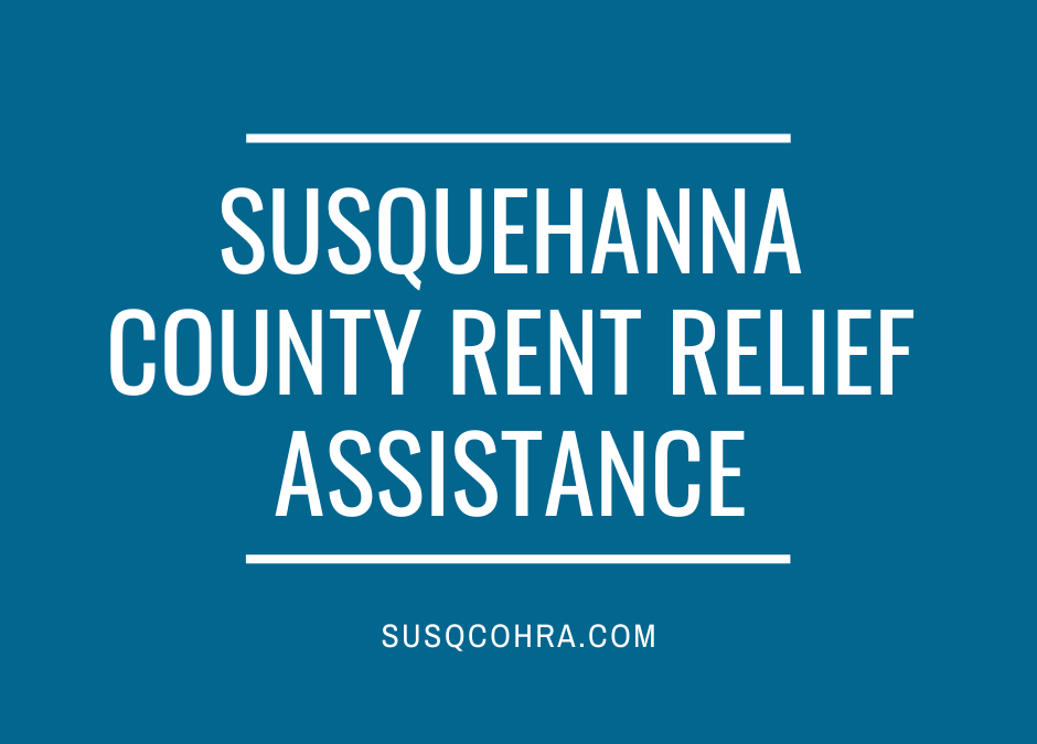 Applications now available for Susquehanna County Rent Relief